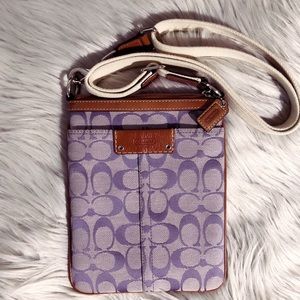 Purple Coach Crossbody Purse